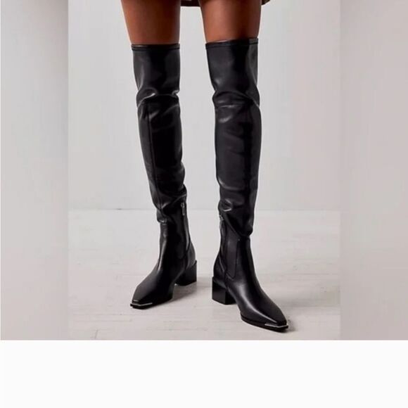 Marc Fisher Yaki Pointy Toe Over The Knee 1 3/4" Block heel boot size 6.5 NWT - Picture 1 of 8